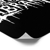 Poster Soutenez votre bibliothèque locale Horror Bookworm (Coin)