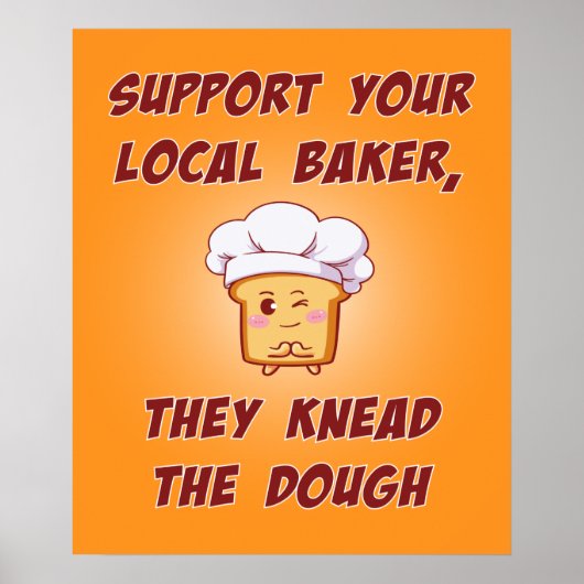 Poster Soutenez votre boulangerie qu'ils ont pétri la pât (Devant)