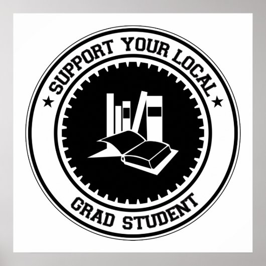 Poster Soutenez votre étudiant de troisième cycle local (Devant)