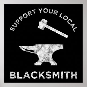 Poster Soutenez votre forgeron local