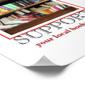 Poster Soutenez votre librairie locale (Coin)