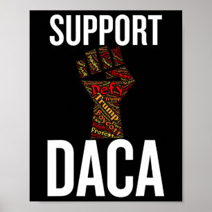 Poster Soutenir Daca Résister Graphique en Détresse Antit