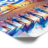 POSTER SOUTENIR ISRAËL STICKER (Coin)