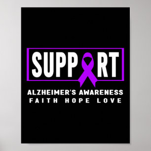Poster Soutenir le guerrier d’Alzheimer Awar d’Alzheimer