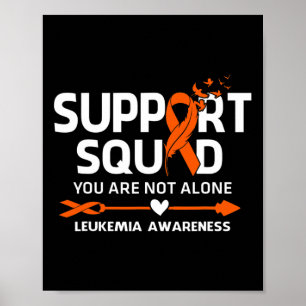 Poster Soutenir le guerrier de l'escadron Leucémie