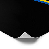 Poster Soutenir le président ukrainien Zelensky dit Ukrai (Coin)