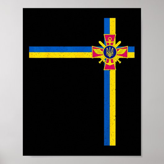 Poster Soutenir le président ukrainien Zelensky dit Ukrai (Devant)