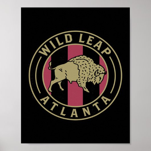 Poster Soutenir les Five Stripes Atlanta Soccer (Devant)