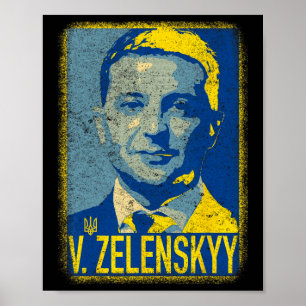 Poster Soutenir l'Ukraine Je suis avec l'Ukraine Volodymy