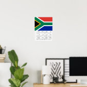 Poster South Africa 2026 Calendar, Large, African Flag (Bureau à domicile)