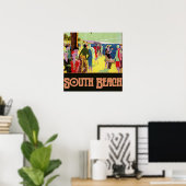 Poster South Beach (Bureau à domicile)