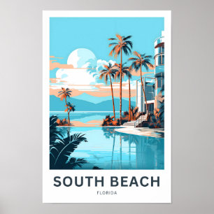 Poster South Beach Florida - Imprimer Voyage