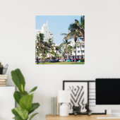 Poster South Beach Miami, Ocean Drive (Bureau à domicile)