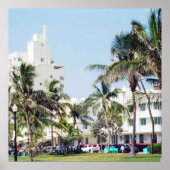 Poster South Beach Miami, Ocean Drive (Devant)
