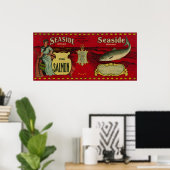 Poster South Bellingham, Washington - Saumon de bord de m (Bureau à domicile)