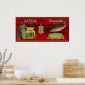 Poster South Bellingham, Washington - Saumon de bord de m (Cuisine)