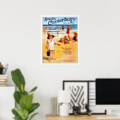 Poster South Canterbury, Nouvelle-Zélande, personnes sur  (Bureau à domicile)