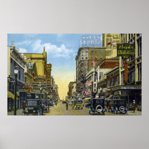 Poster South Clinton Ave. à Main St. 1924