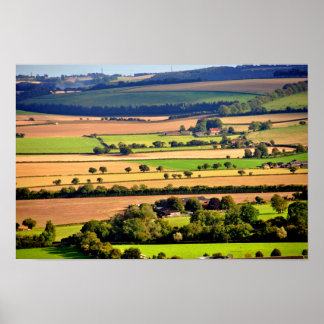 Poster South Downs Beacon Hill Hampshire Angleterre