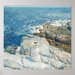 Poster South Ledges, Appledore par Childe Hassam