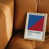 Poster South London Eagle - Frontière blanche