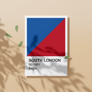 Poster South London Eagle - Frontière blanche