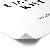 Poster Southern Belle Calligraphy Mariage de bienvenue (Coin)