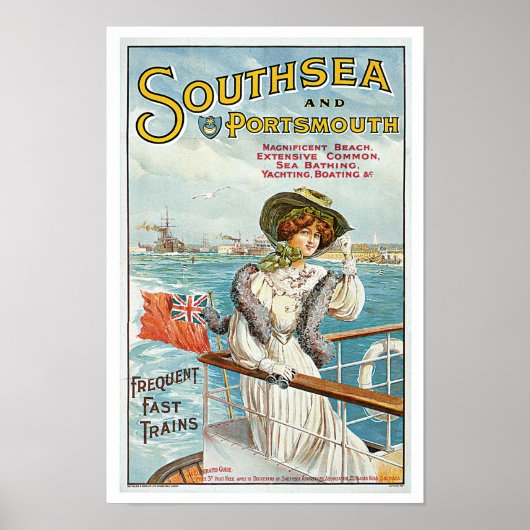 Poster Southsea et Portsmouth (Devant)