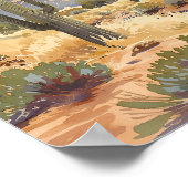 Poster Southwest Desert Canyon Landscape (Coin)