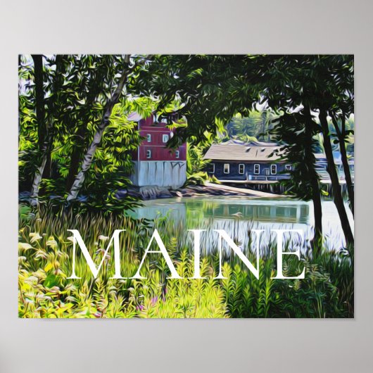 Poster Southwest Harbor Maine (Devant)