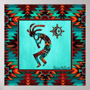 Poster Southwest Kokopelli