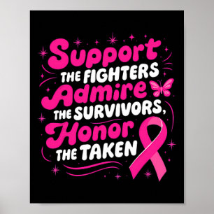 Poster Soutien à la sensibilisation au cancer du sein Com