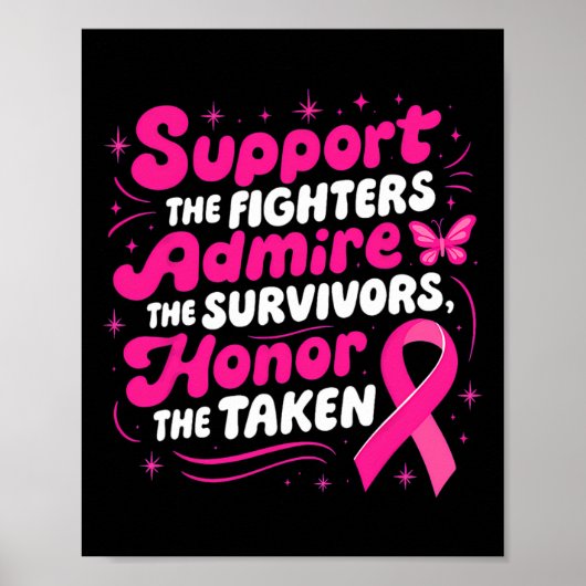 Poster Soutien à la sensibilisation au cancer du sein Com (Devant)