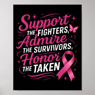 Poster Soutien à la sensibilisation au cancer du sein Com