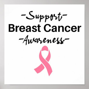 Poster Soutien à la sensibilisation au cancer du sein Rub