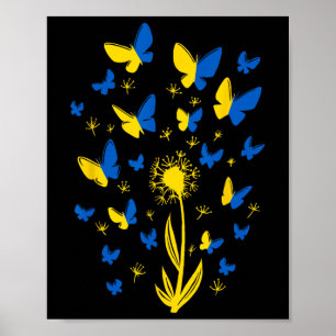 Poster Soutien à l'Ukraine Je suis avec l'Ukraine Femmes 