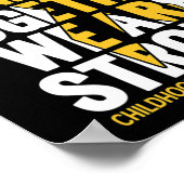 Poster Soutien au cancer de l'enfance (Coin)