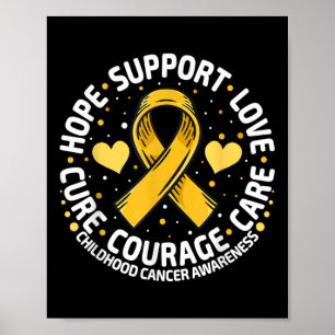 Poster Soutien au cancer de l'enfant Cancer de l'enfant d