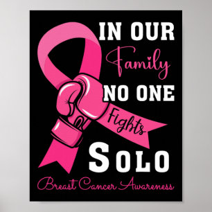 Poster Soutien au cancer du sein Famille Femmes Cancer du