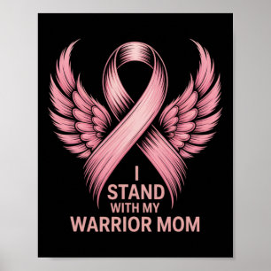 Poster Soutien au cancer du sein rose octobre Cancer du s