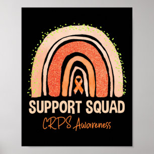 Poster Soutien Crps sensibilisation Rainbow Orange Ribbon