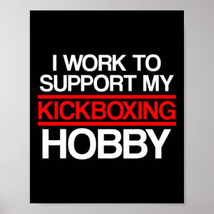 Poster Soutien de kickboxing Entraînement de kickboxing