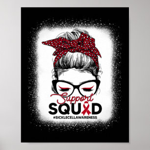Poster Soutien de l'équipe Leopard Messy Bun Sickle