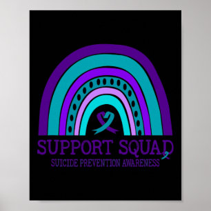 Poster Soutien de l'Escadron Prévention du suicide arc-en