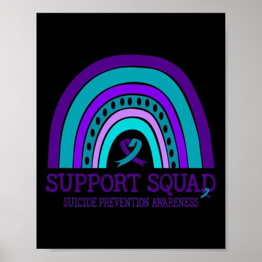 Poster Soutien de l'Escadron Prévention du suicide arc-en (Devant)