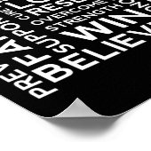 Poster Soutien de sensibilisation à la maladie Walk Tee (Coin)