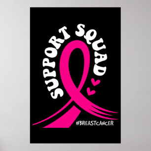 Poster Soutien de sensibilisation au cancer du sein Squad