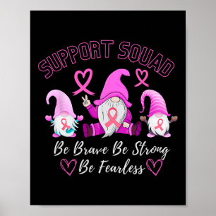 Poster Soutien du guerrier du cancer du sein Squad Pink R