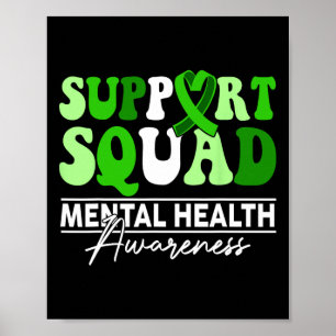 Poster Soutien Équipe Tournesol Cheveux Santé mentale