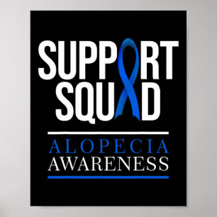 Poster Soutien Escadron Alopécie Sensibilisation Perte de